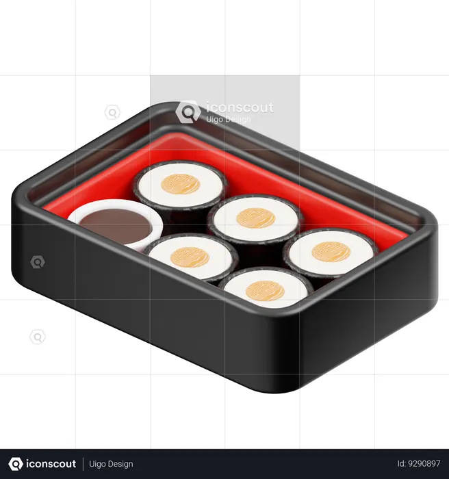 Sushi Bento  3D Icon