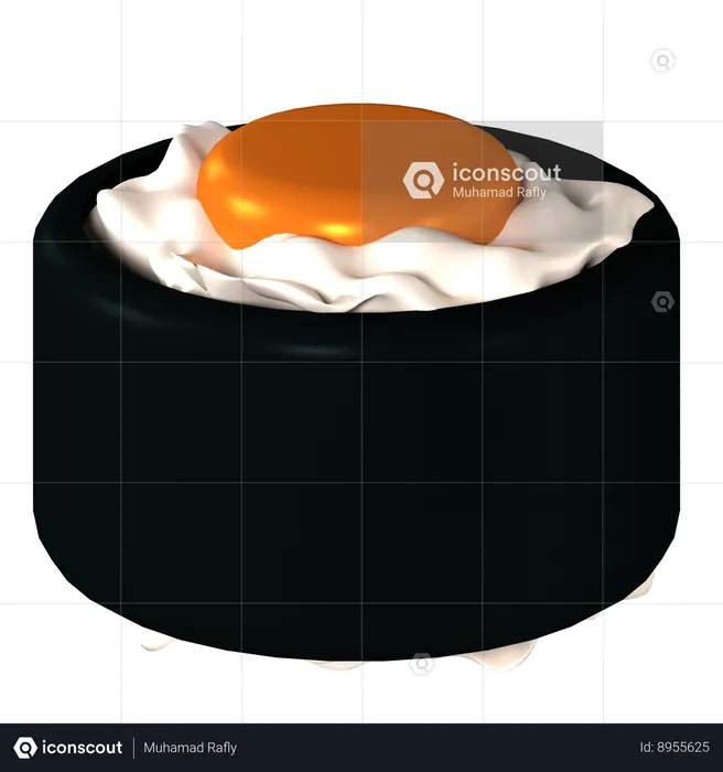 Sushi Rolls  3D Icon