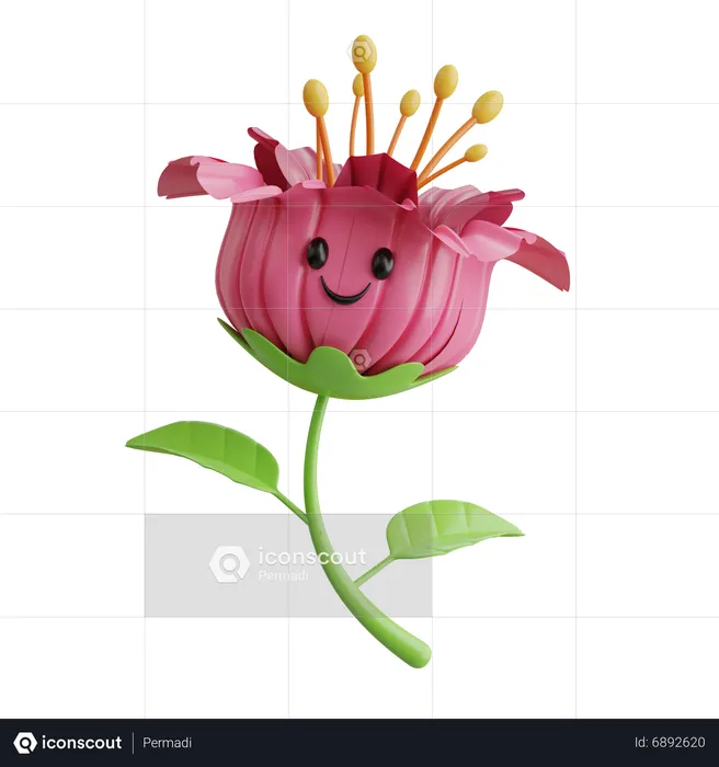 Süße Blume  3D Icon