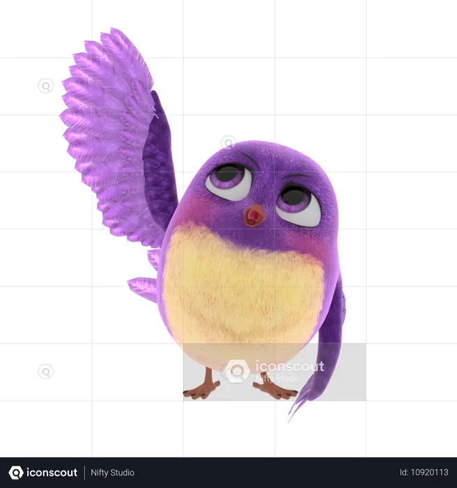 Süßer Vogel  3D Icon