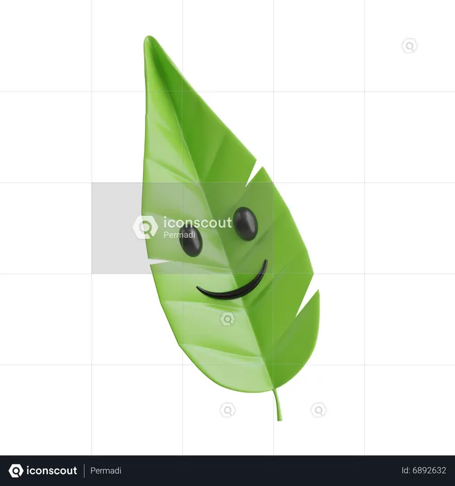 Süßes Blatt  3D Icon