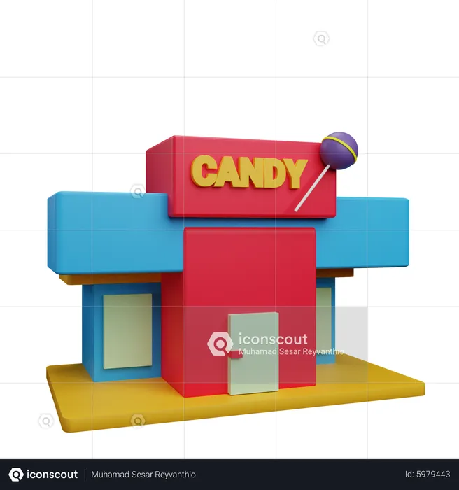 Süßigkeitenladen  3D Icon