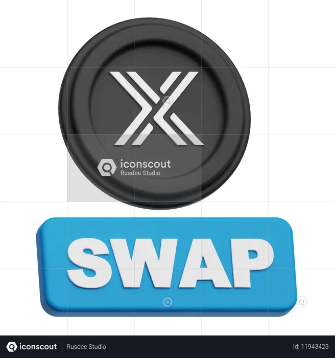 Swap immuable  3D Icon