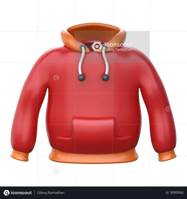 Sweatshirt à capuche  3D Icon