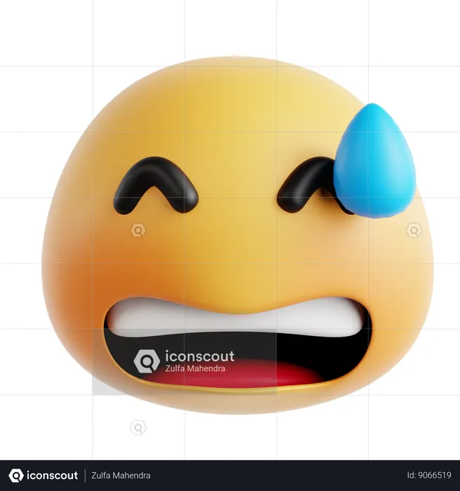 Sweat Emoji Emoji 3D Icon