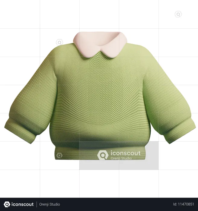 Sweater  3D Icon