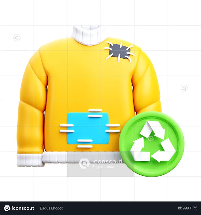 Sweater Recycling  3D Icon