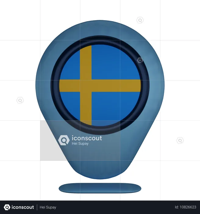 Sweden  3D Icon