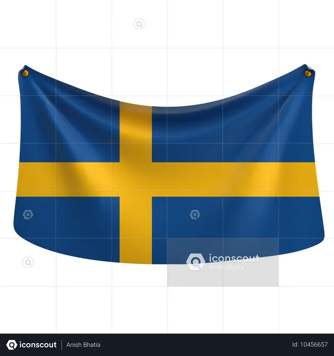 Sweden Flag 3D Icon