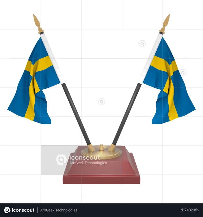 Sweden Flag 3D Icon
