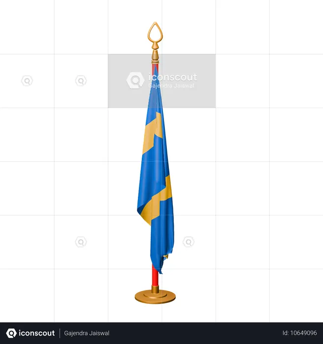Sweden Flag Flag 3D Icon