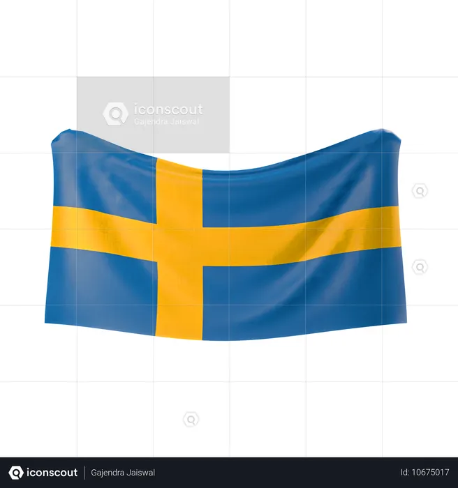 Sweden Flag Flag 3D Icon