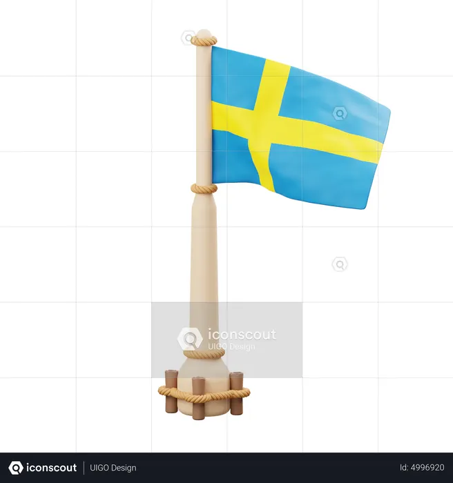 Sweden Flag  3D Icon