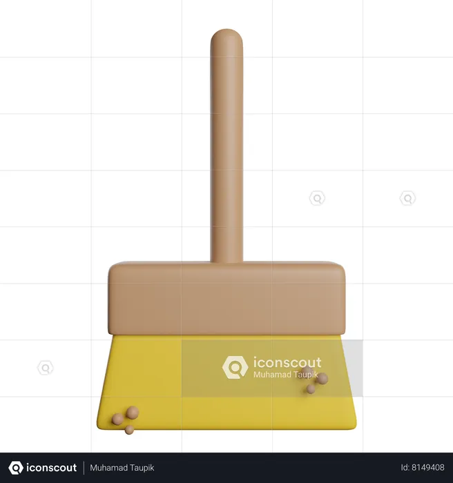 Sweeping  3D Icon