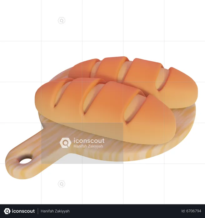 Sweet Bread  3D Icon