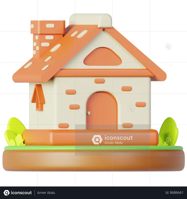 Douce maison  3D Icon