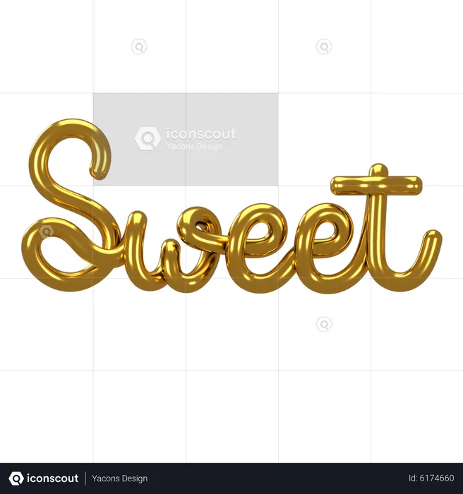 Sweet Letter  3D Icon