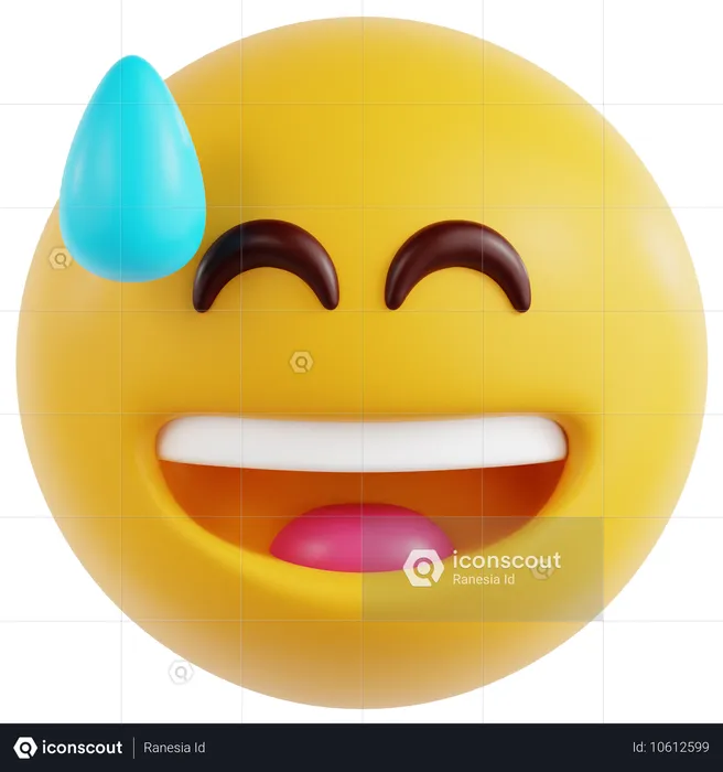 Sweet Smile Face  3D Icon