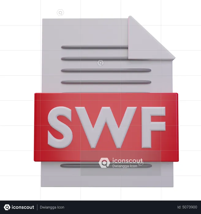 Swf File  3D Icon