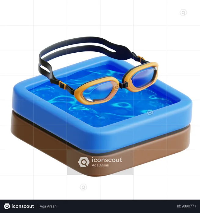 Swimming  3D Icon