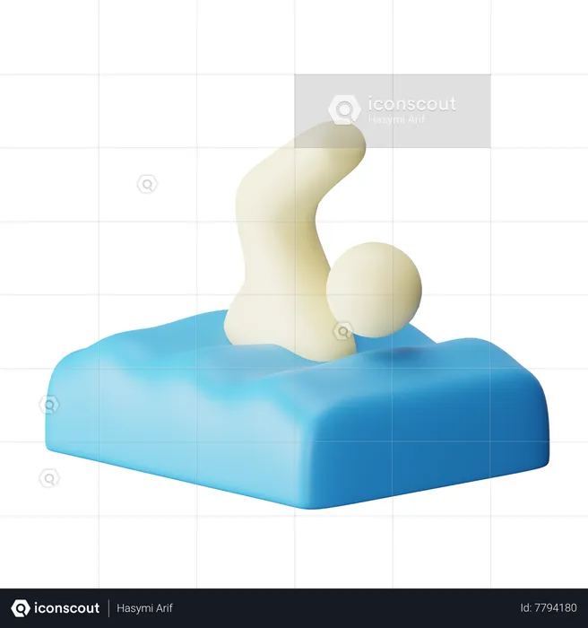 Swimming  3D Icon
