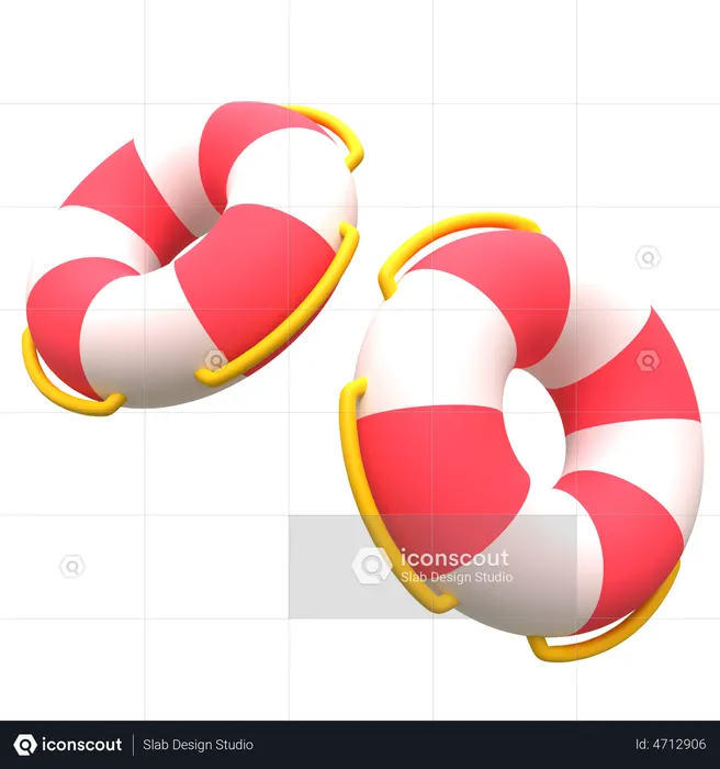 Swimming Buoy  3D Illustration