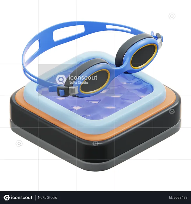 Swimming goggles  3D Icon