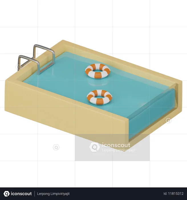 Swimming Pool  3D Icon