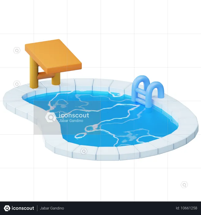 Swimming Pool  3D Icon