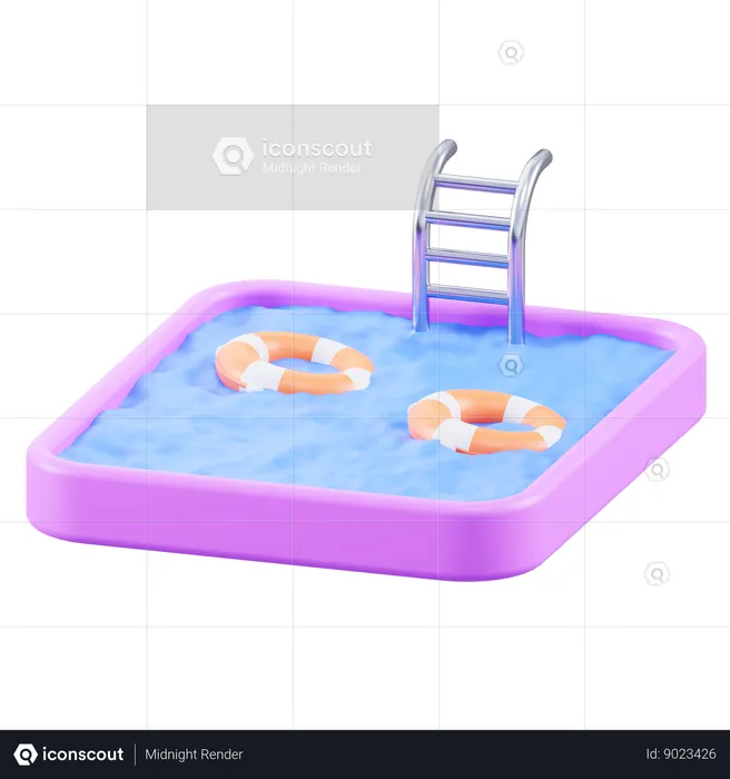 Swimming Pool  3D Icon