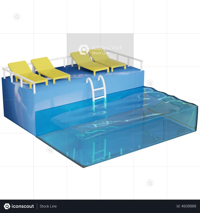Swimming Pool  3D Illustration