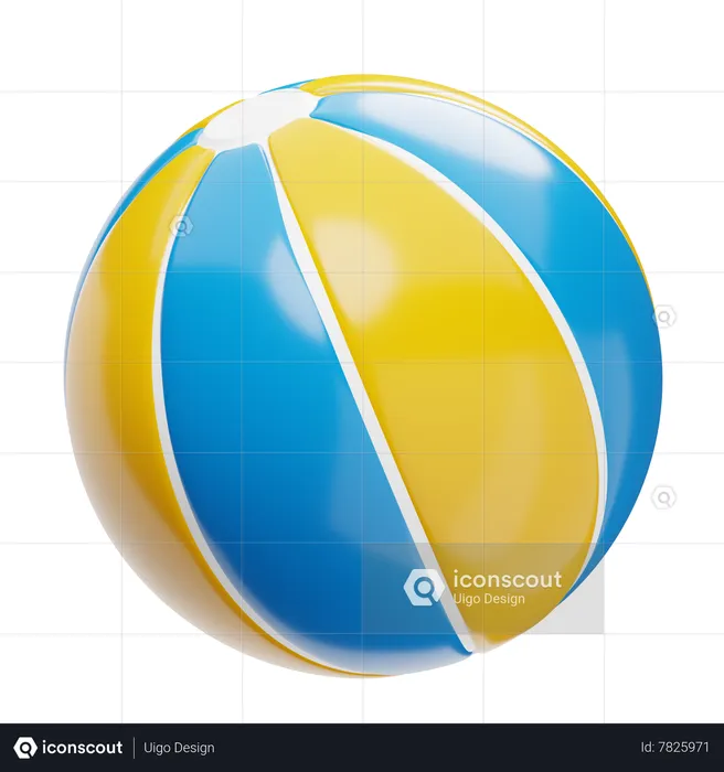 Swimming Pool Ball  3D Icon