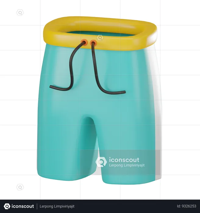 Swimming Trunks  3D Icon