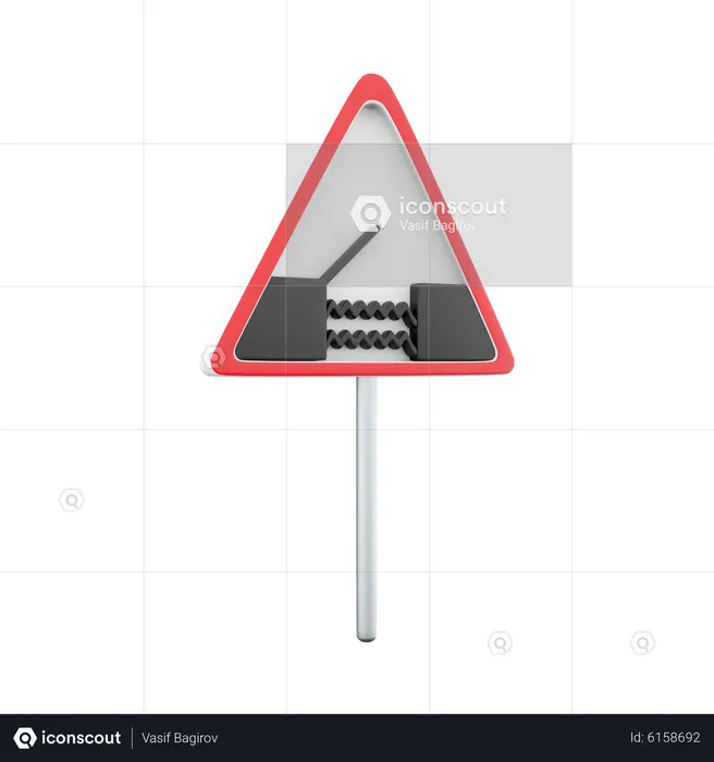 Swing Bridge Sign  3D Icon