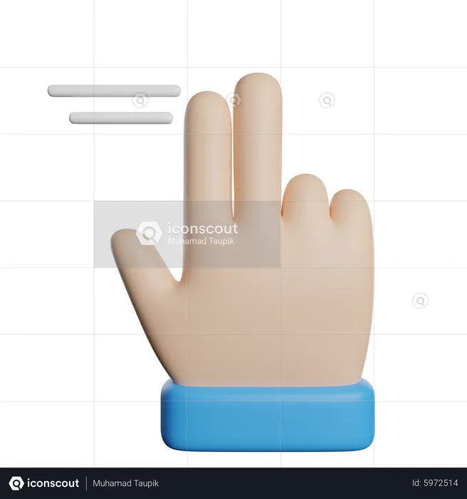 Swipe Finger  3D Icon