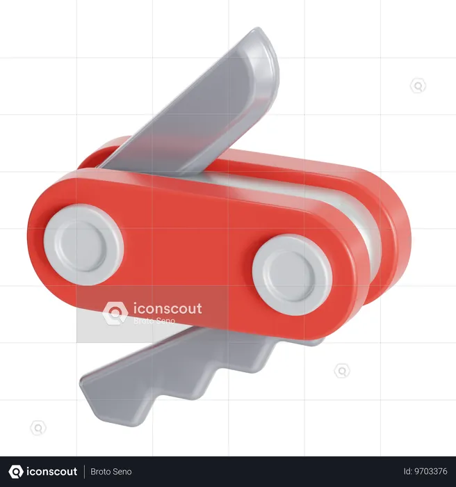 Swiss army knife  3D Icon