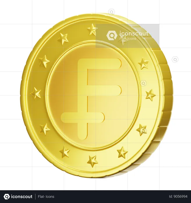 Swiss Franc  3D Icon