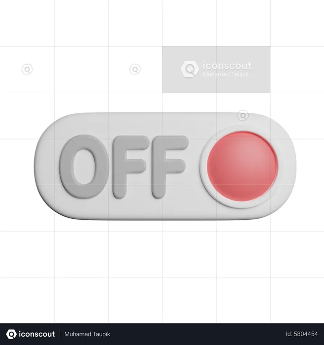 Switch Off  3D Icon