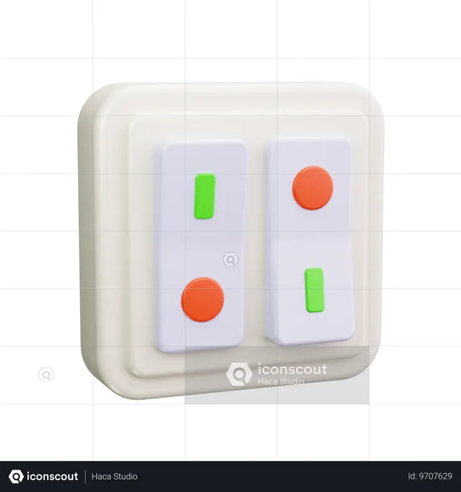 Switch On  3D Icon