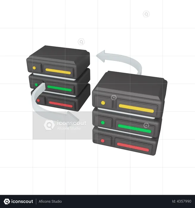 Switch Server  3D Icon
