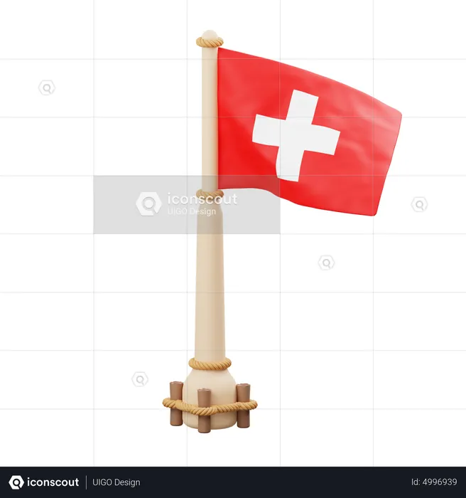 Switzerland Flag  3D Icon