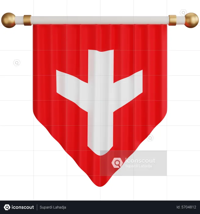 Switzerland Flag Flag 3D Icon