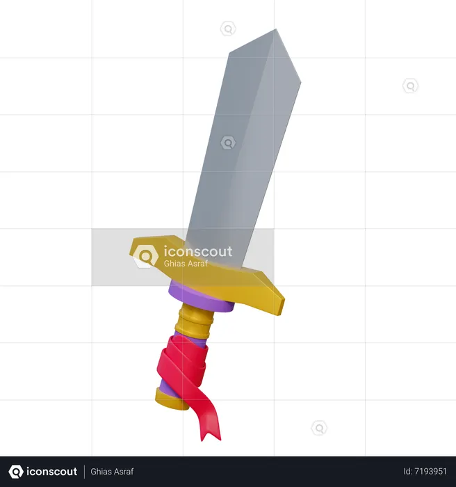 Sword Weapon  3D Icon