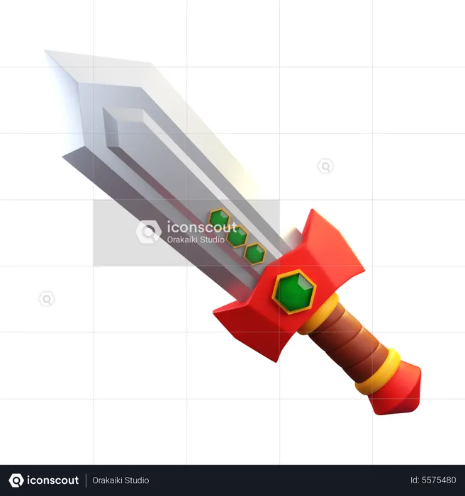 Minecraft Sword 3D Icon 28345371 PNG