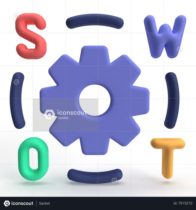 SWOT Analysis  3D Icon
