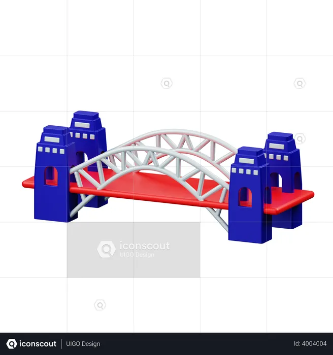 Sydney Harbour Bridge  3D Illustration