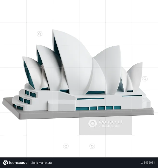 Sydney Opera House  3D Icon