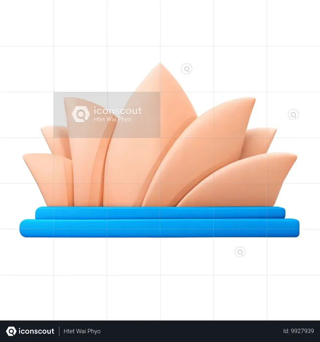 Sydney Opera House  3D Icon