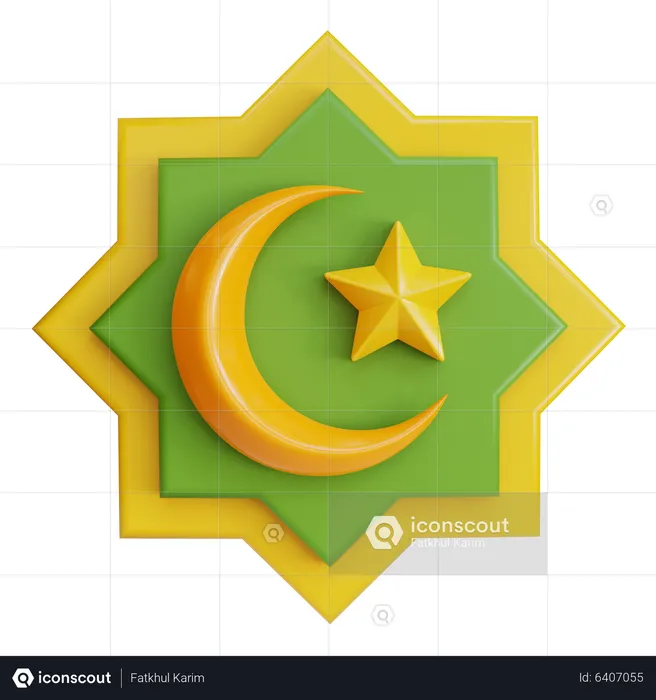 Islam Symbol  3D Icon