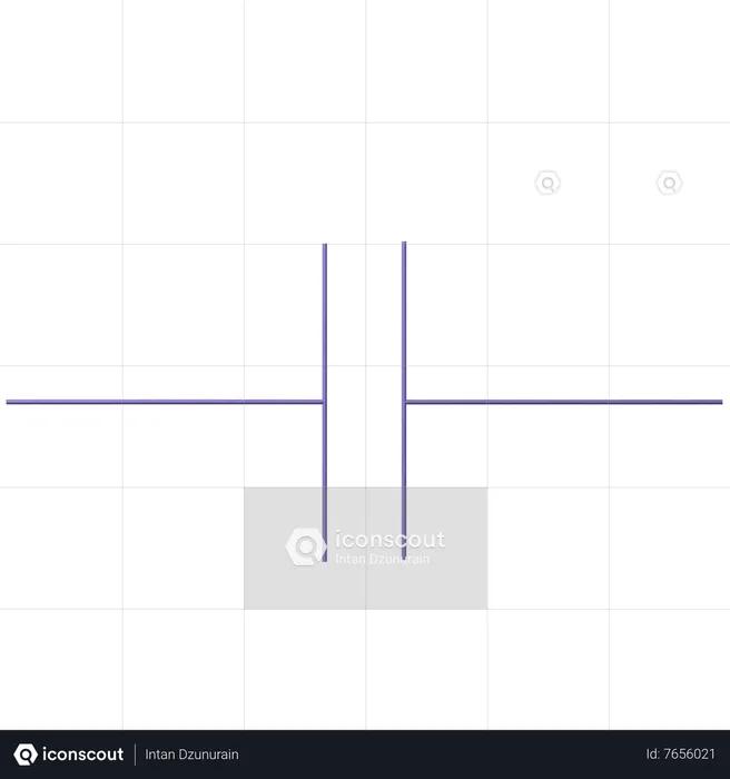 Symbol Capacitor  3D Icon